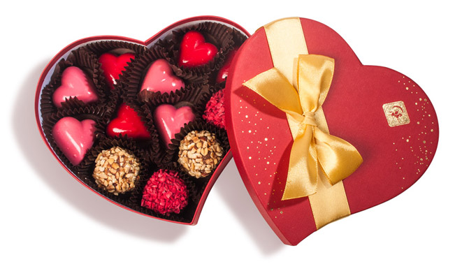 Шоколадное сердце на 14 февраля