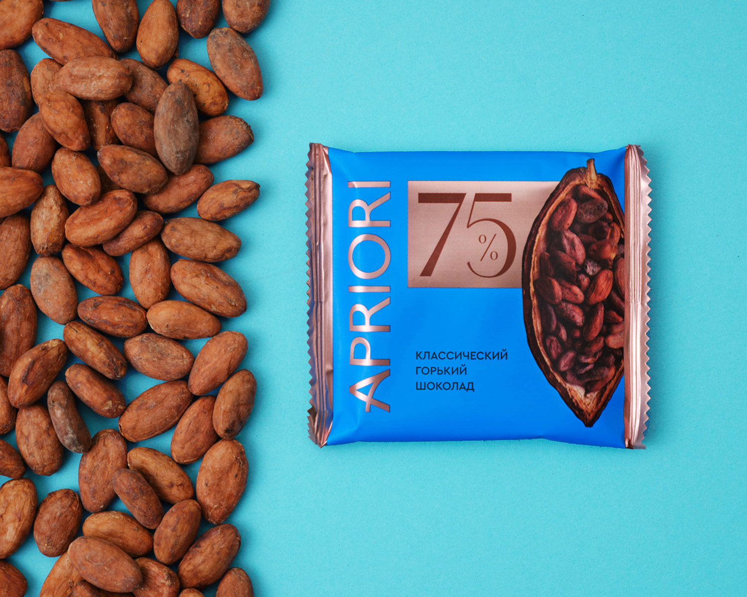                          APRIORI 45г Горький шоколад 75% какао