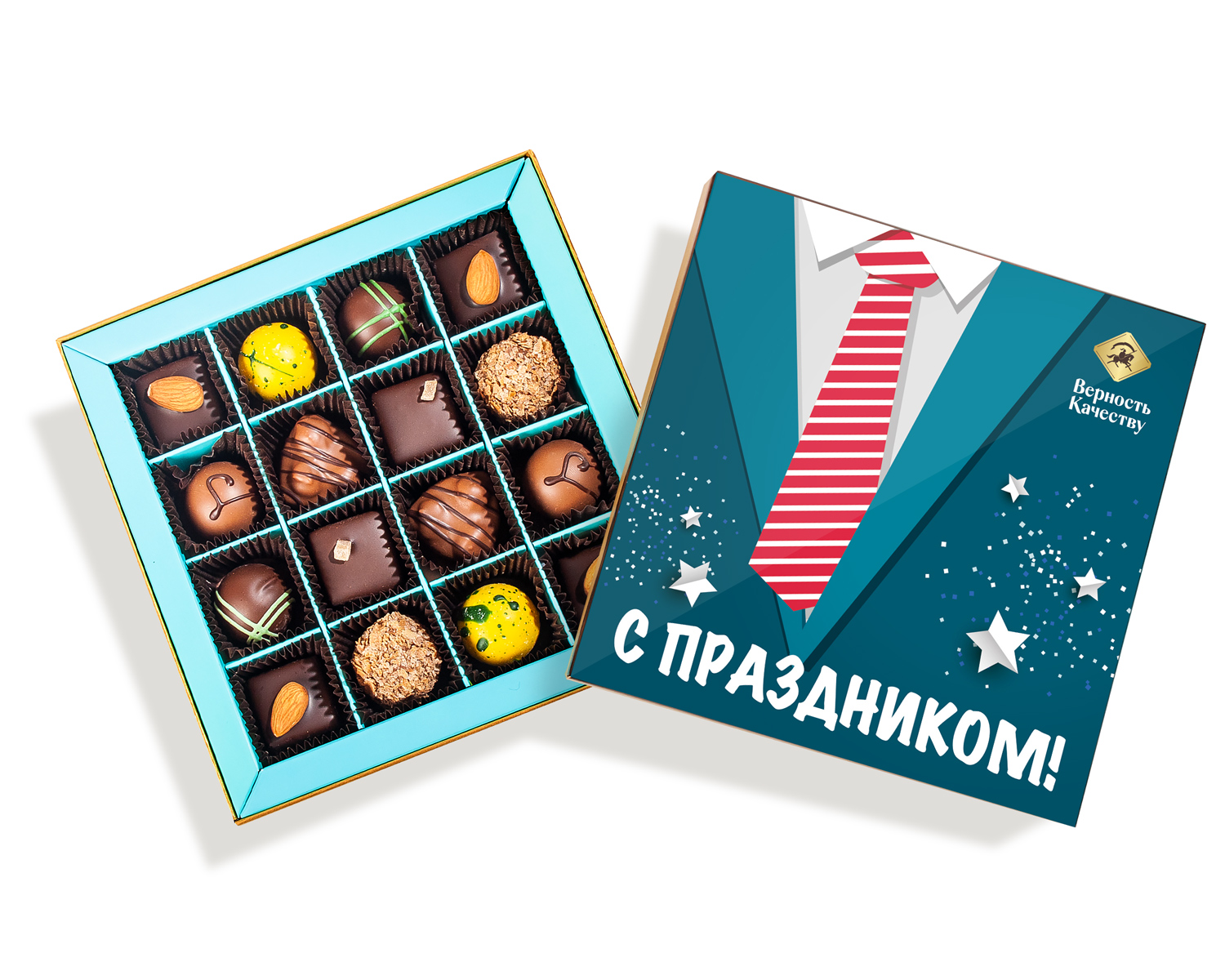                          Шоколадный набор "С праздником (галстук)" (16к)