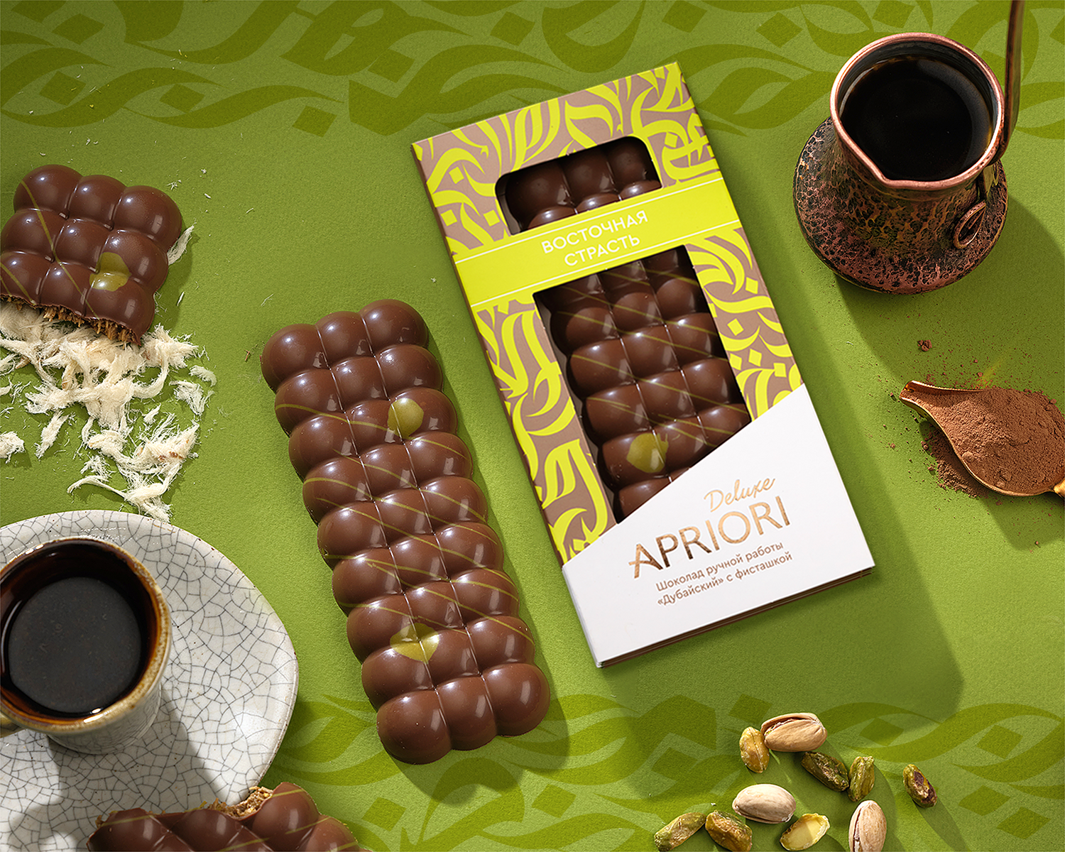                          Молочный шоколад с фисташкой "Дубайский"