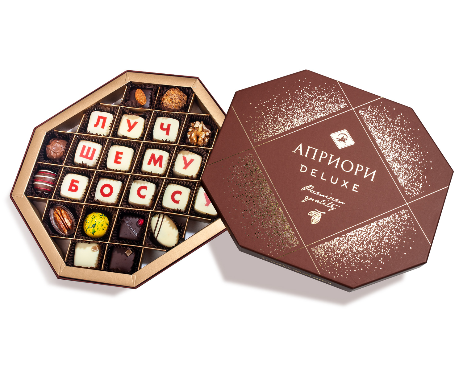                          Шоколадный набор "Лучшему Боссу"  (24 конфеты)