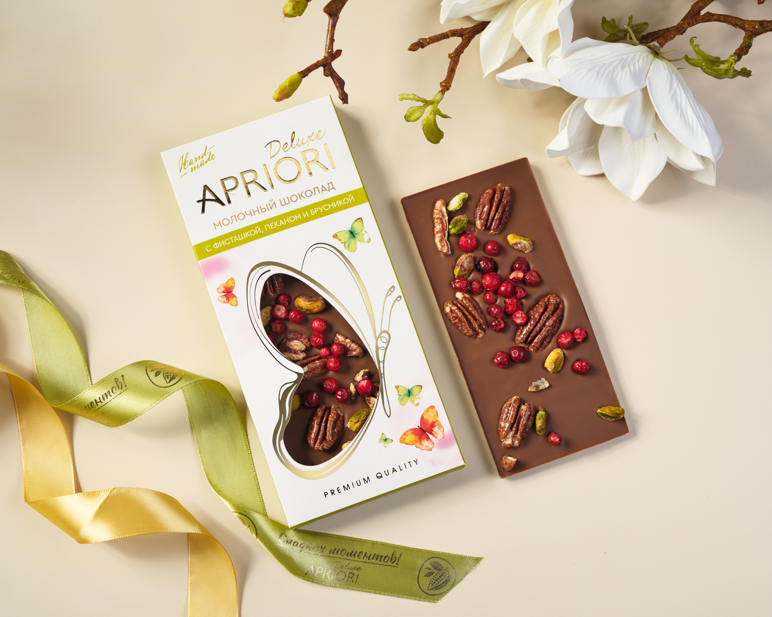                          APRIORI ШРР 85г МШ с фисташкой, пеканом и брусникой