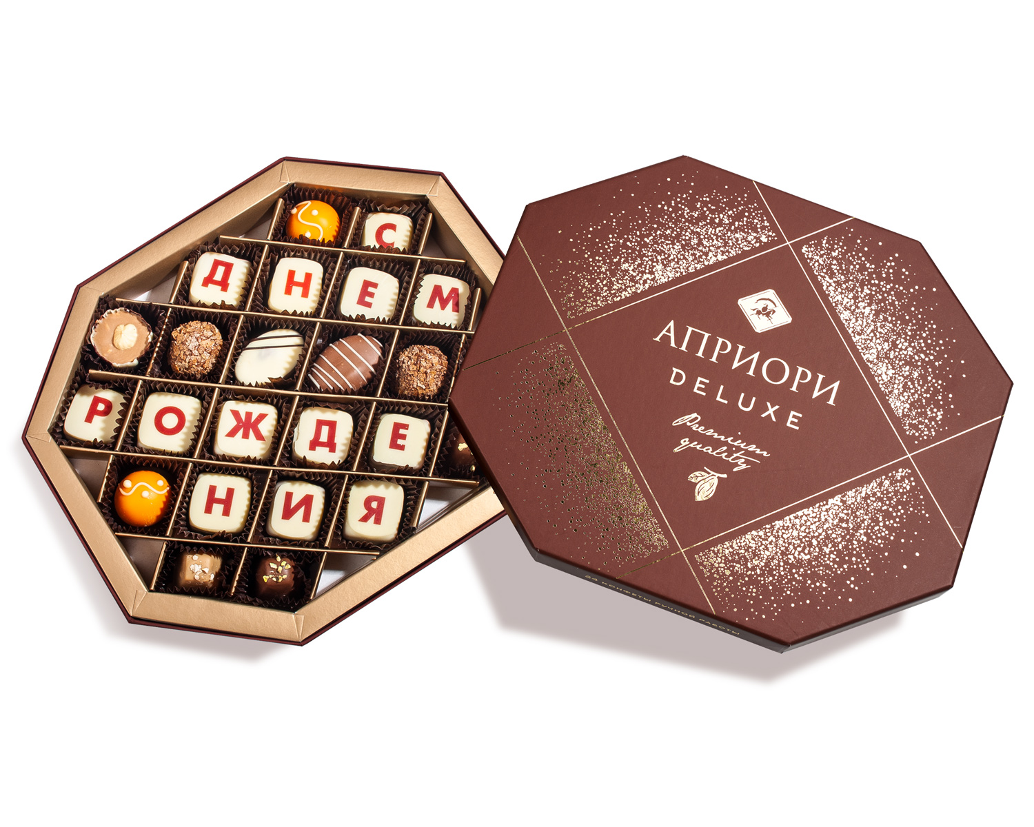                          Шоколадный набор "С Днем Рождения"  (24 конфеты)