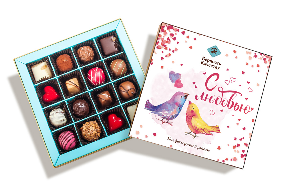                          Шоколадный набор "С любовью (птички) " (16к)