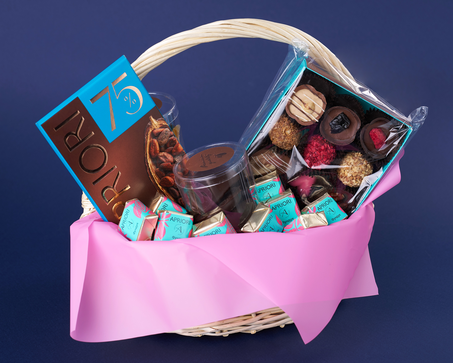                          Подарочная корзина "Аромат шоколада"