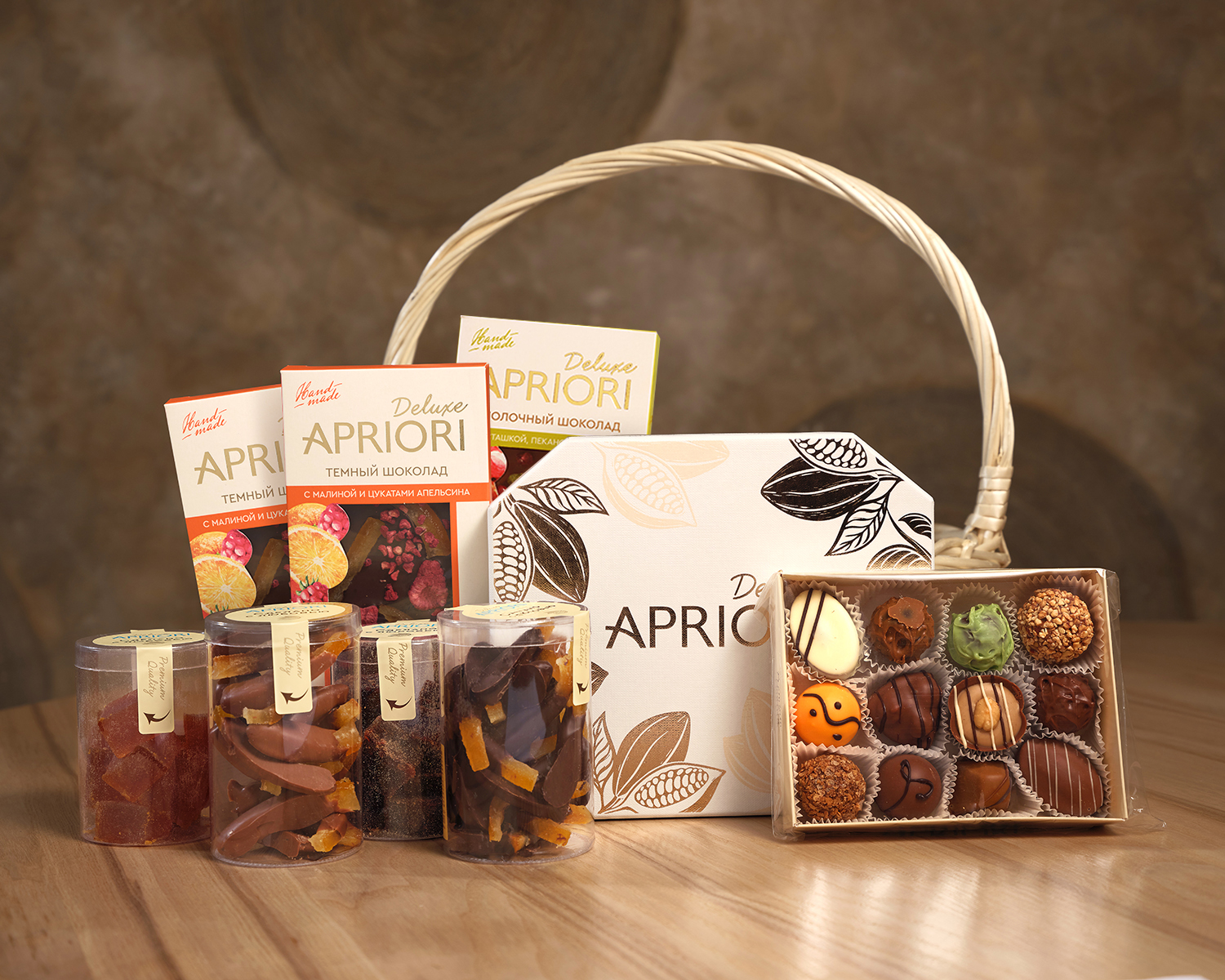                          Подарочная корзина "Фруктовое послевкусие"