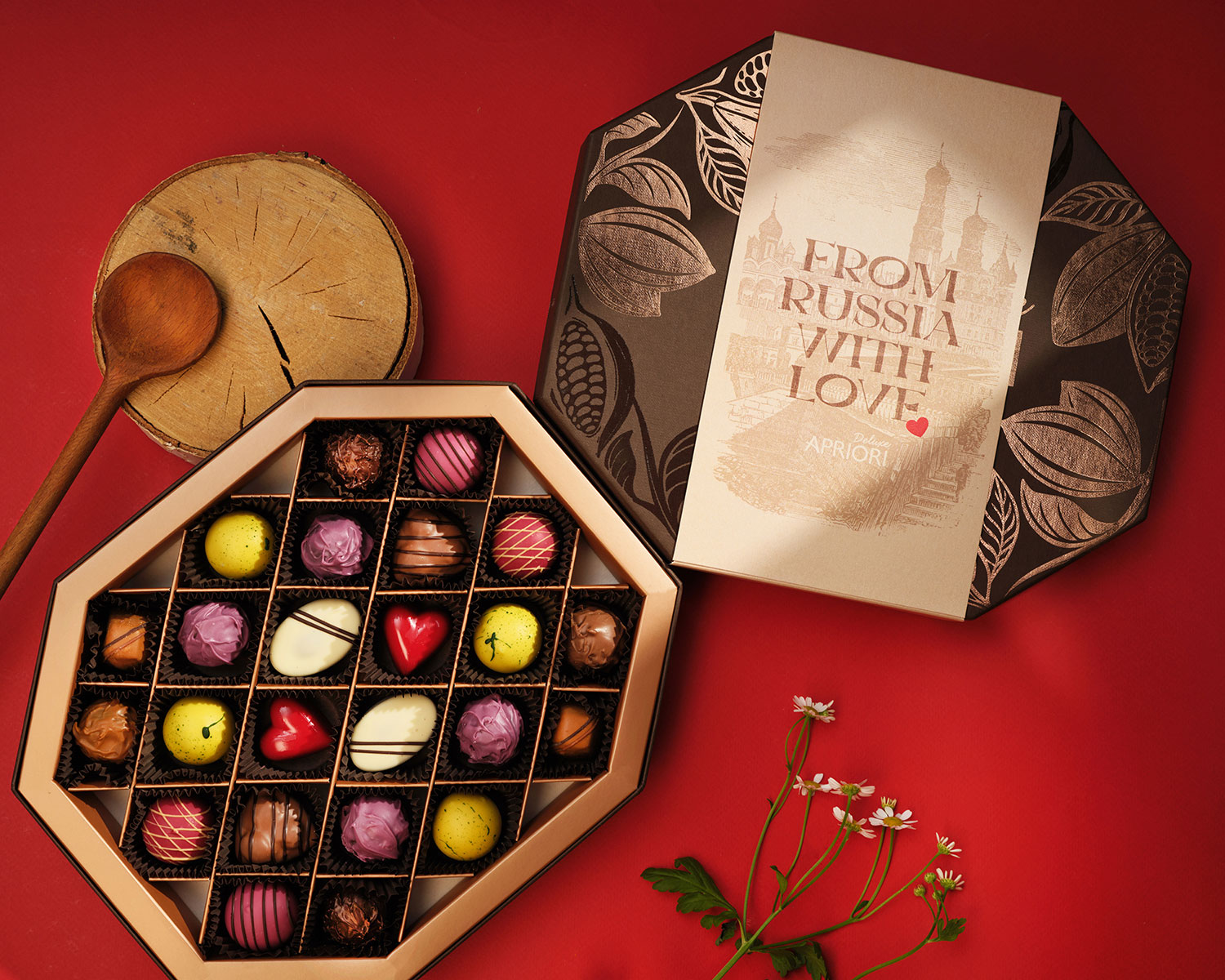                          Ассорти конфет ручной работы, 24шт "Из России с любовью"