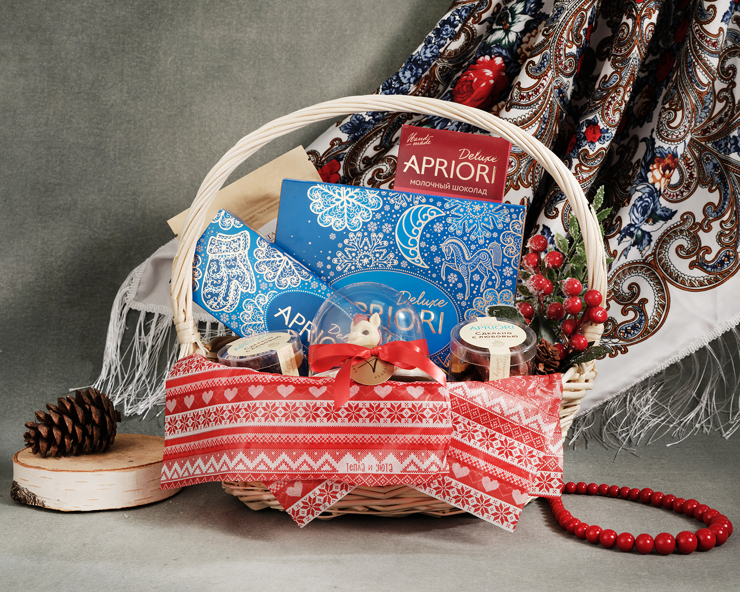                          Подарочная корзина " Зимнее чаепитие"