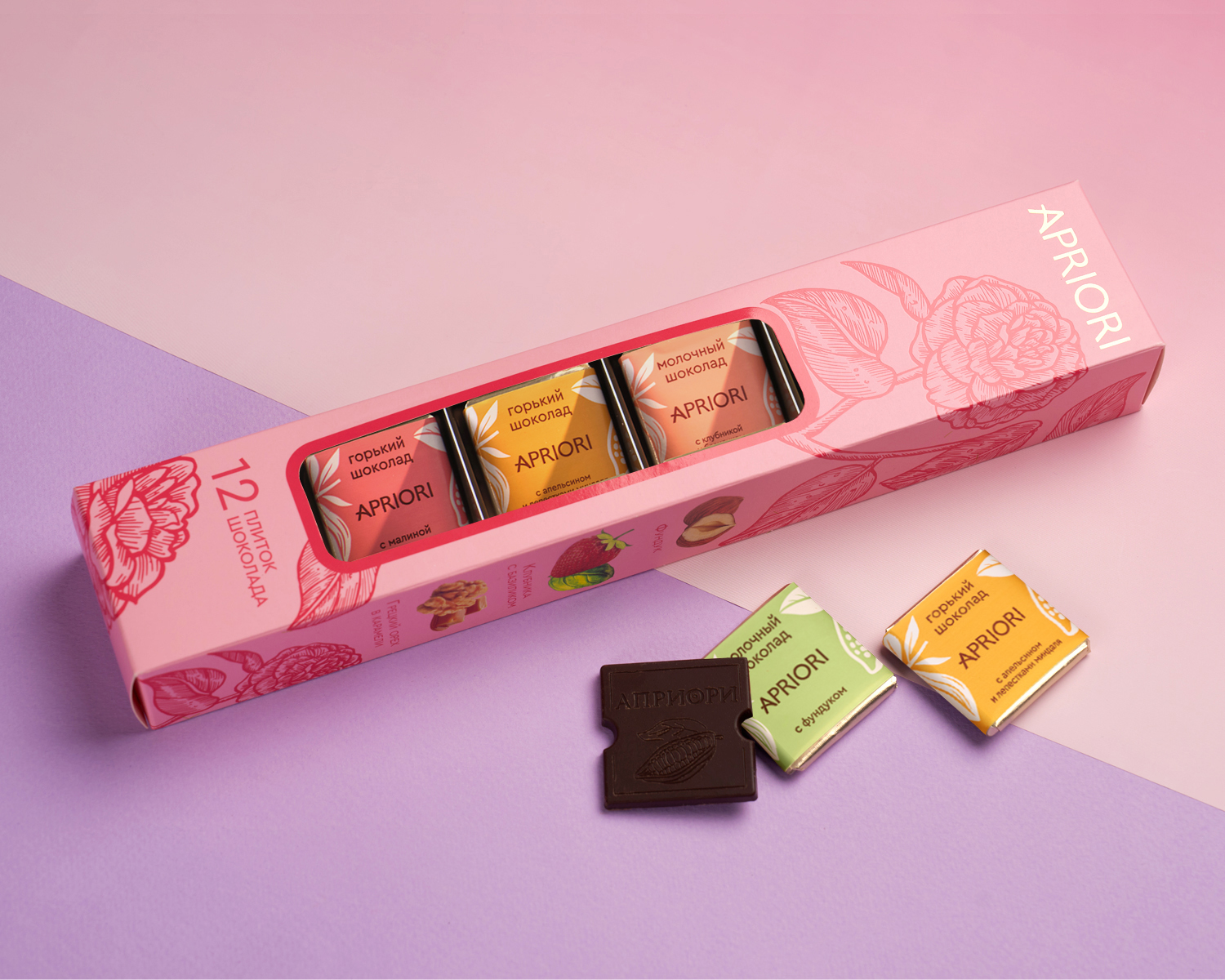                          Априори 60г Ассорти Горького и Молочного шоколада