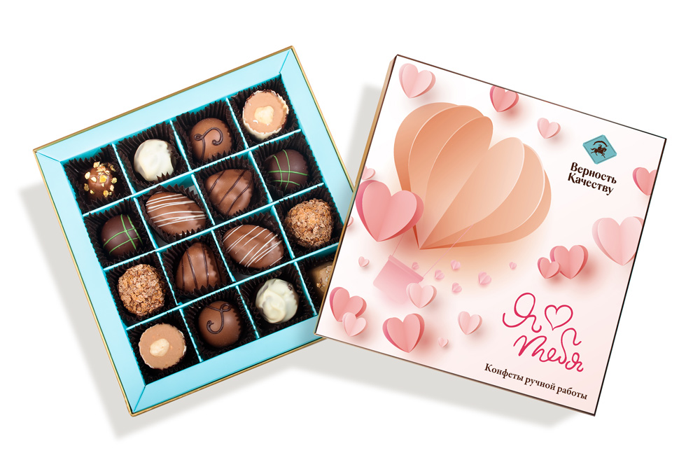                          Шоколадный набор "Я люблю тебя (дирижабль), 16к