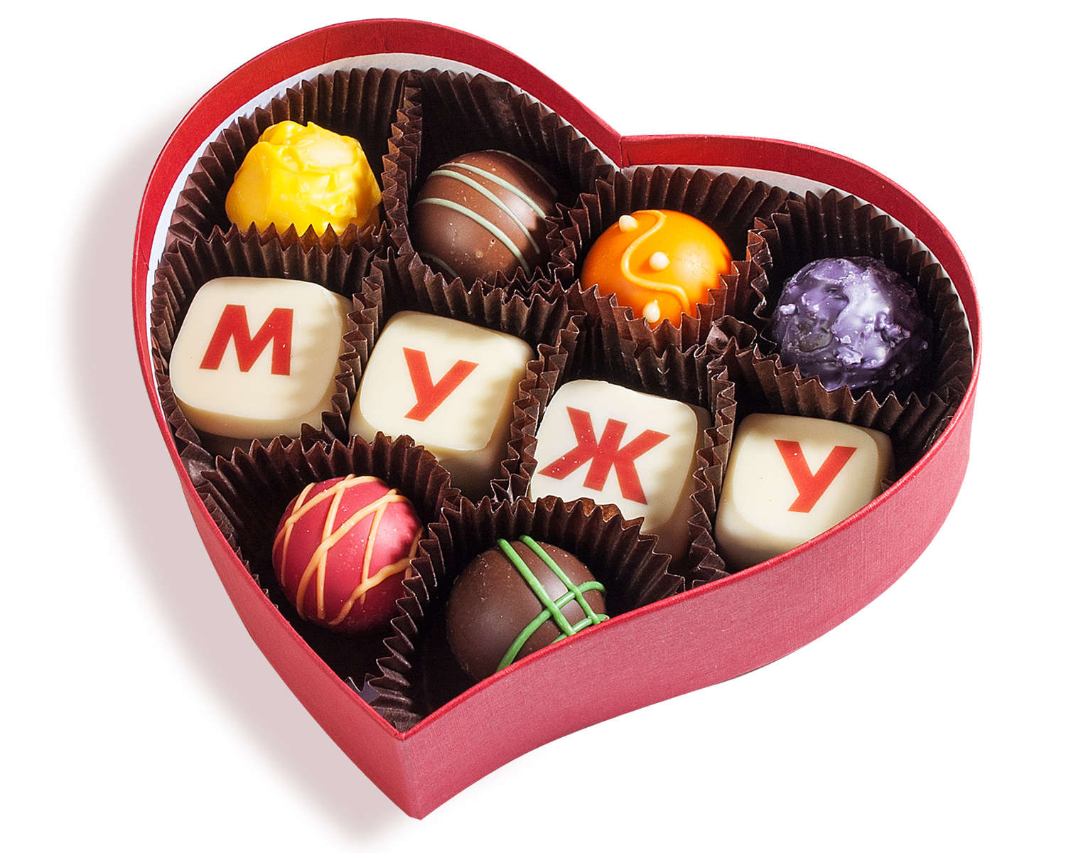                          Шоколадный набор "Мужу" (сердце малое)