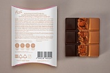 
                        Карамельный шоколад, темный шоколад с миндалем и вафлей (дуо), 50г